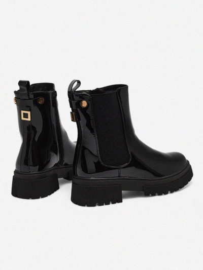 Patent Eco-Leather Women's Ankle Boots Calebi