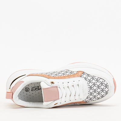 Rozā un balti sieviešu sporta apavi Weniso kedas - Apavi