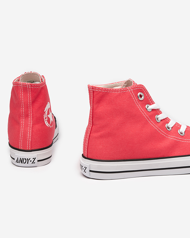 Women's high-top Garet coral sneakers - Footwear