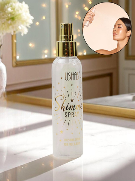 USHAS Vasaras Smidzināmais - Šķidrs Seja un Ķermeņa Izgaismotājs Pērļu