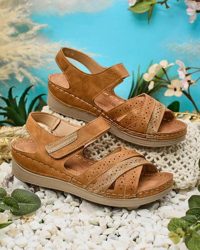 Royalfashion Women's Velcro sandals Liu