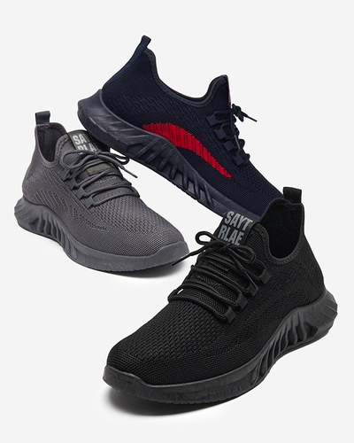 Men's Astagi navy-red sports shoes - Footwear