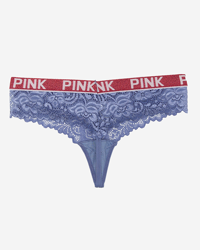 Sieviešu violetas siksnu mežģīņu biksītes - Apakšveļa