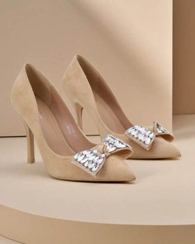 Royalfashion Women's stilettos with a bow Cocarte