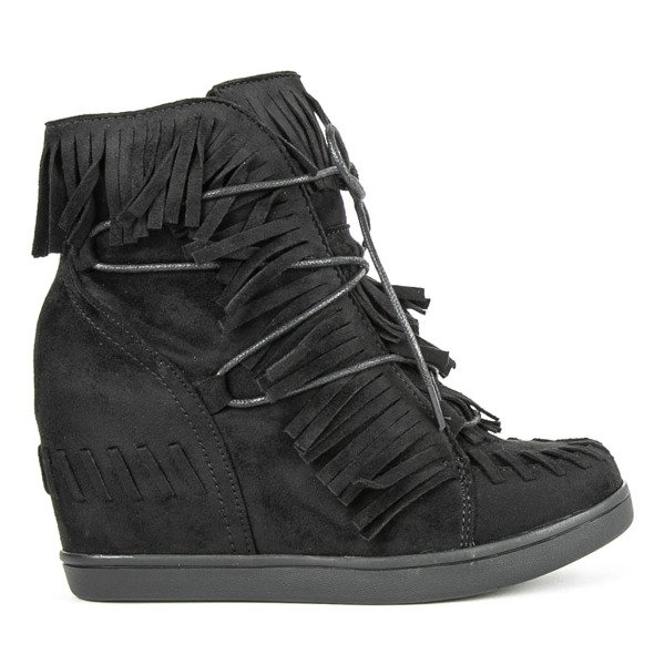Black wedge sneakers Dain - Footwear 1