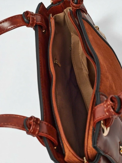Women's shopper bag eco leather Silent Raven