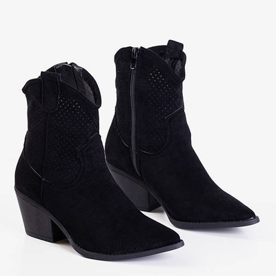 Black openwork boots a'la cowboy boots Bakkerom - Footwear