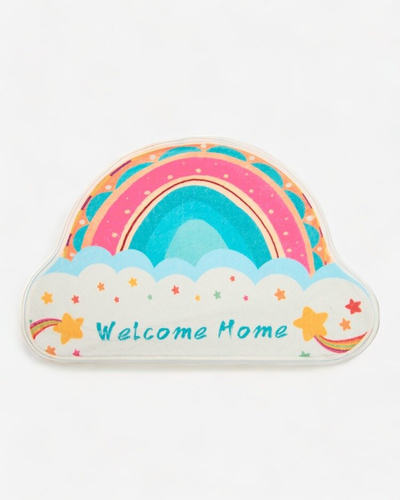 Royalfashion Colorful doormat rug with rainbow 40x60