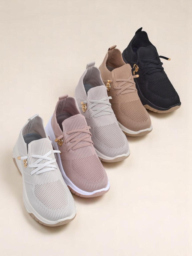 Royalfashion Slip-on stila sieviešu auduma sporta apavi Teletta