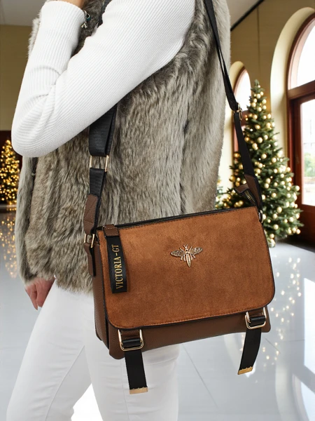 Liten dameveske i miljøvennlig skinn Tessaria