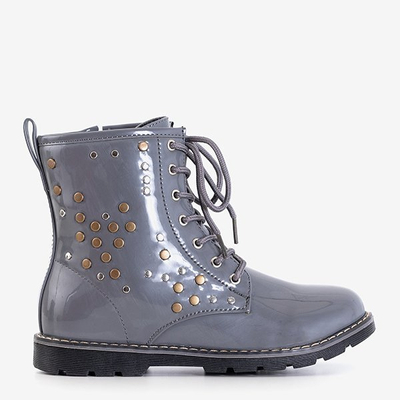 Pelēki lakotas bērnu somas Isibeal - Apavi