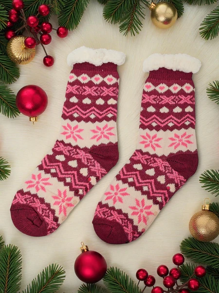 Lavish insulated Christmas women's socks WinterJoy