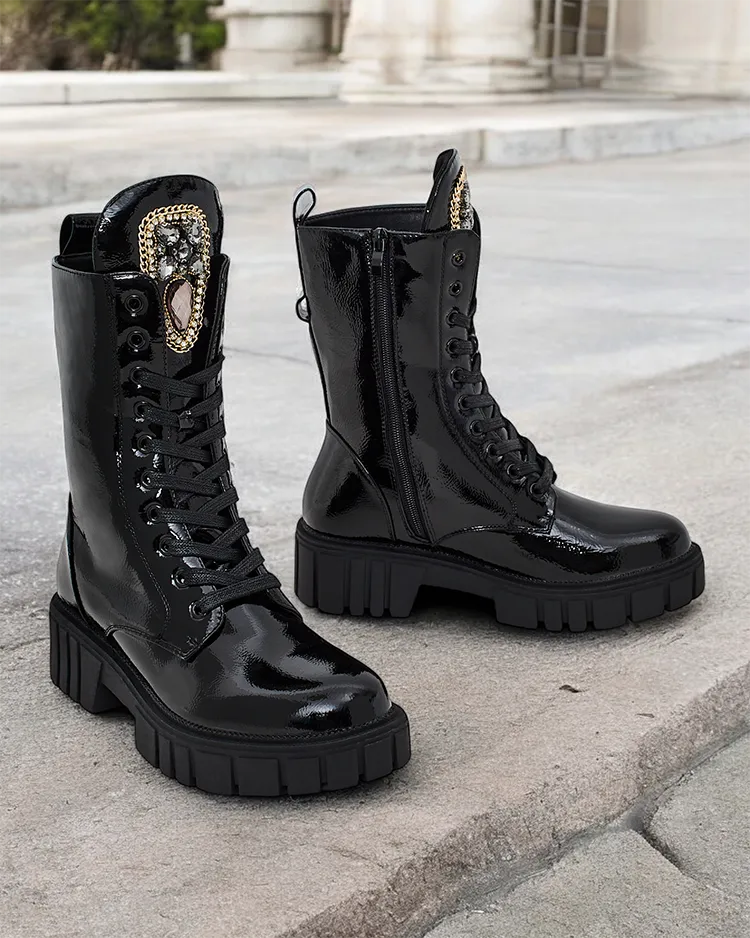 Royalfashion Женские ботинки на шнуровке Operre