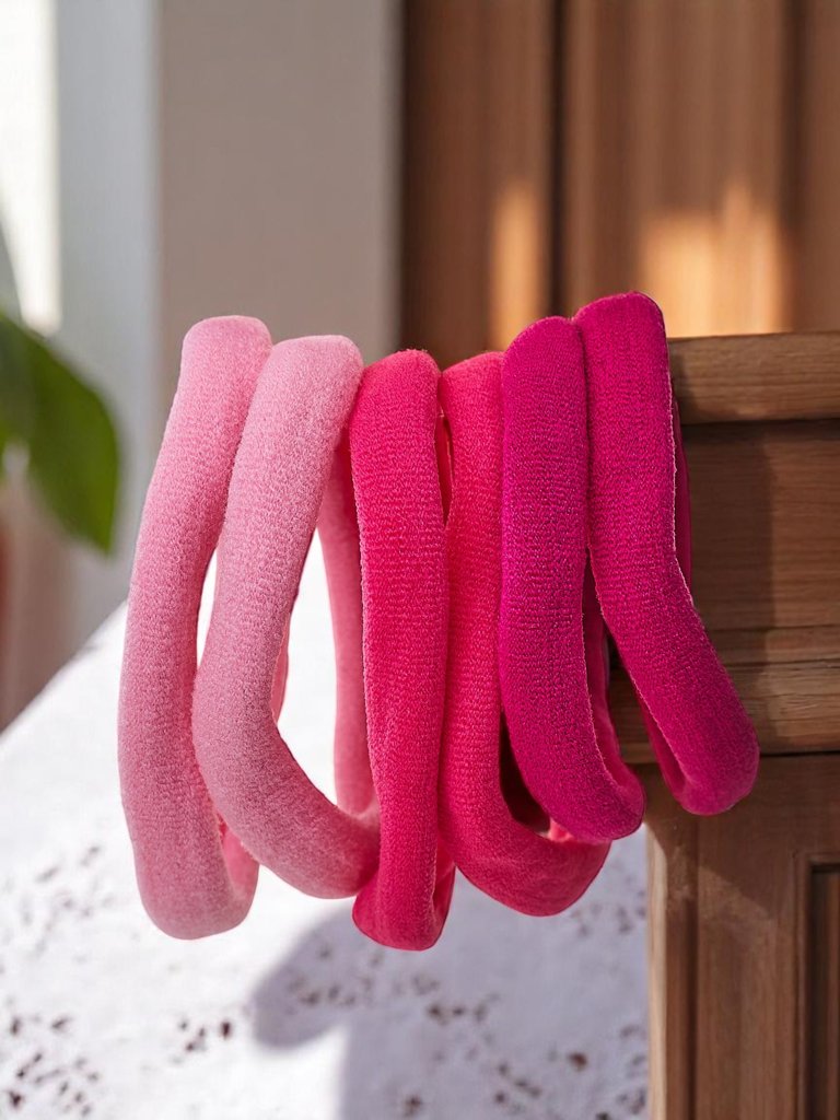 Royalfashion Set of 6 colorful Colora hair elastics