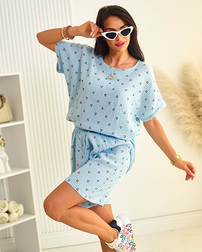 Royalfashion Women's cotton summer set