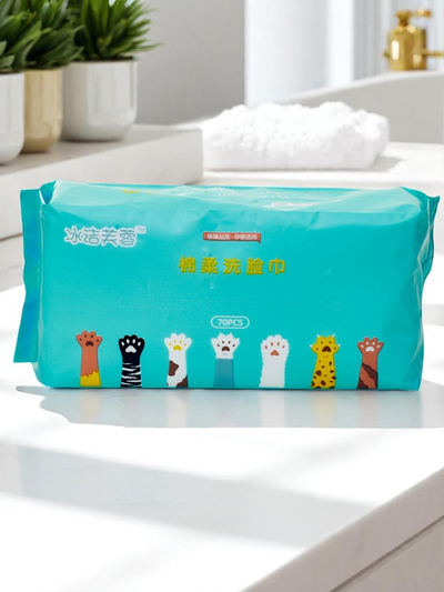 Kokvilnas mitrās salvetes 70 gab.