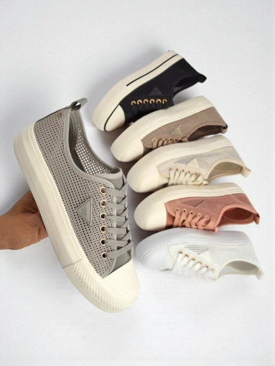 Damskie tenisówki Callista Mesh Light Grey – wygoda i styl na lato i jesień