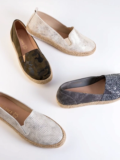 Zaļas sieviešu espadrilles Nuhente camo - Apavi