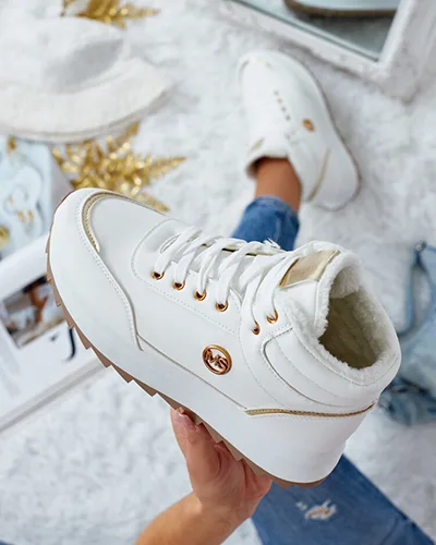 Royalfashion Утепленные женские кроссовки с мехом Casill