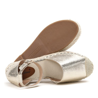 Golden espadrilles on the Qitina platform - Footwear 1