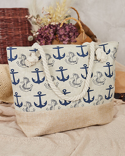 Royalfashion Fabric bag in holiday pattern for shoulder