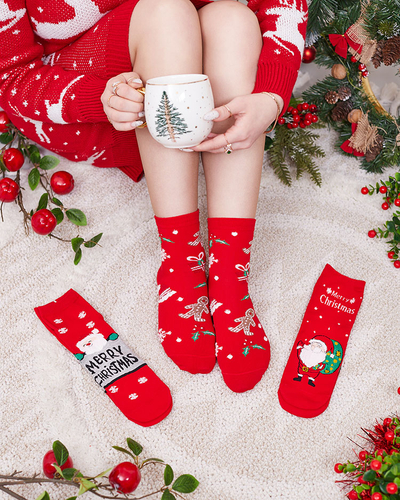 Royalfashion Ziemassvētku zeķes kastītē 3 gab.