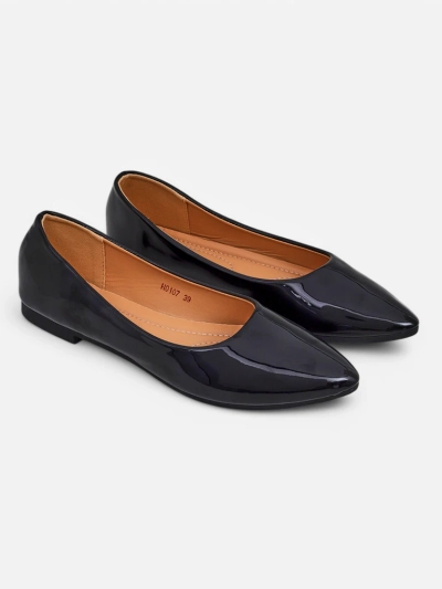 Royalfashion Women's patent ballet flats Aramiese