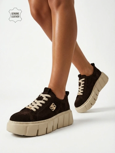 Women's Renos Natural Leather Sport Sneakers