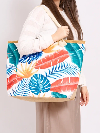 Royalfashion Large fabric bag with print