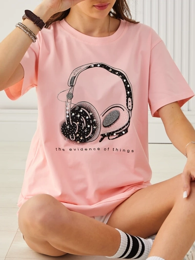 Royalfashion Women's Cotton T-shirt with Print