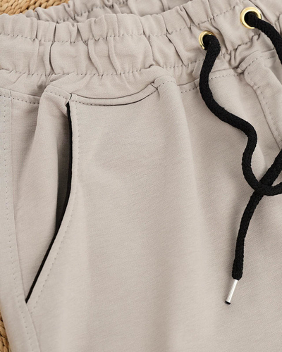 Women's light gray sweatpants - Clothing