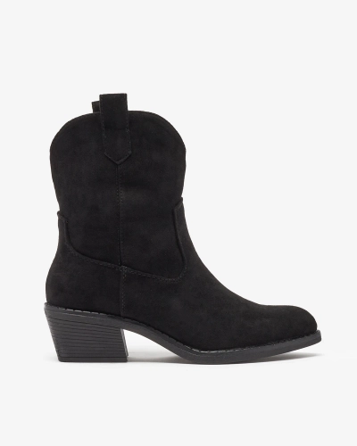 Royalfashion Black women's insulated cowboy boots Bronco