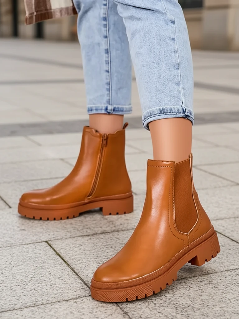 Royalfashion Sieviešu eko ādas zābaki Dovivas