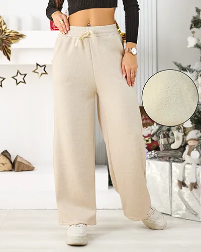 Royalfashion Women's fleece-lined sweatpants