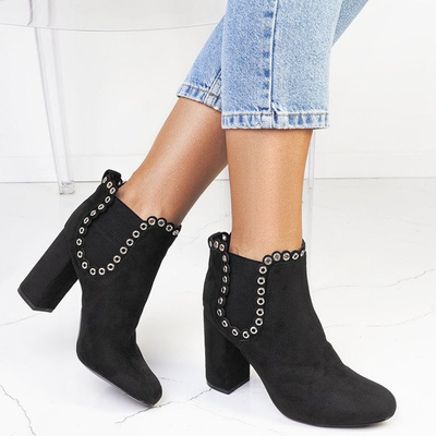 Black boots on a higher Cranlae post - Footwear 1