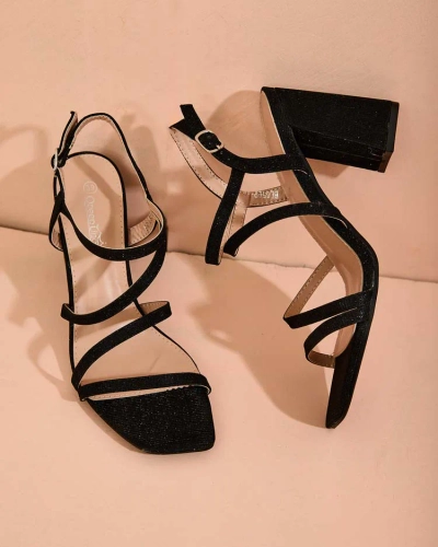 Royalfashion Women's Glitter Ivonna Stiletto Sandals