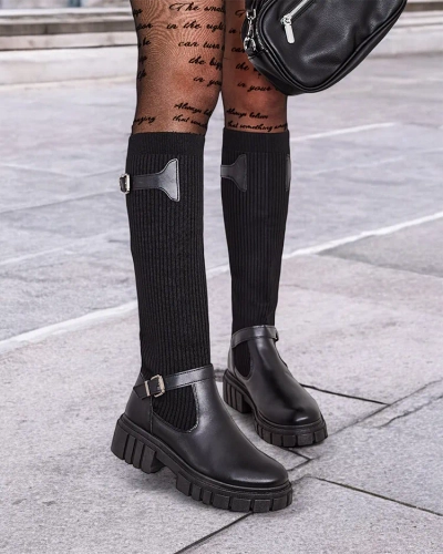 Royalfashion Sieviešu ielaiņošanas zābaki Bizirre