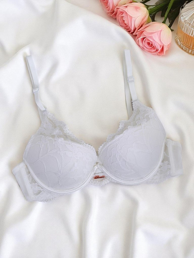 Royalfashion Sieviešu push-up mežģīņu krūšturis Luna Push-Up