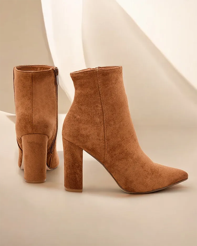 Royalfashion Women's ankle boots on a stiletto heel Fozi