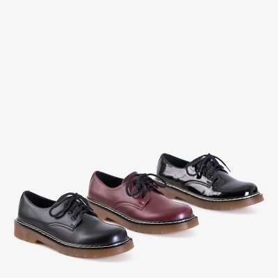 OUTLET Maroon women's shoes from Shulli - Footwear