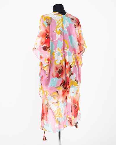 Patterned women's pareo in pink - Clothing