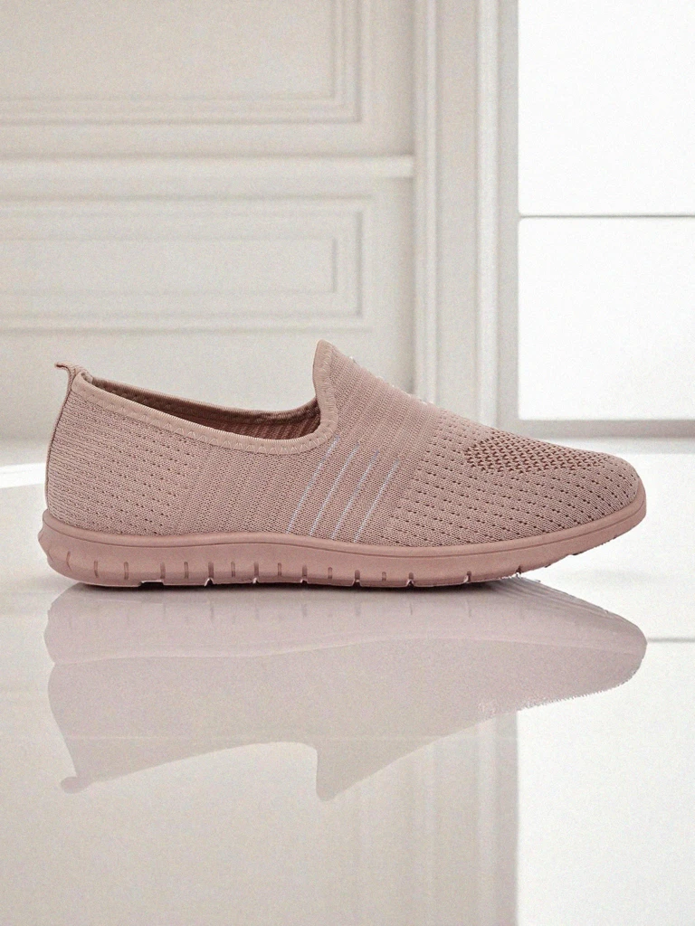 Fut Dams Aelia pinkik se stoff, komodöfik mokasins su flatik tel