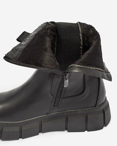 Женские сапоги на платформе черного цвета Couell- Footwear