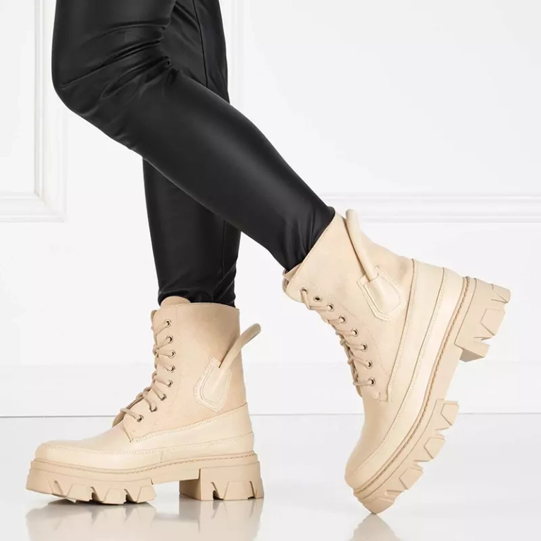 OUTLET Insulated women's beige bags Emilla - Footwear