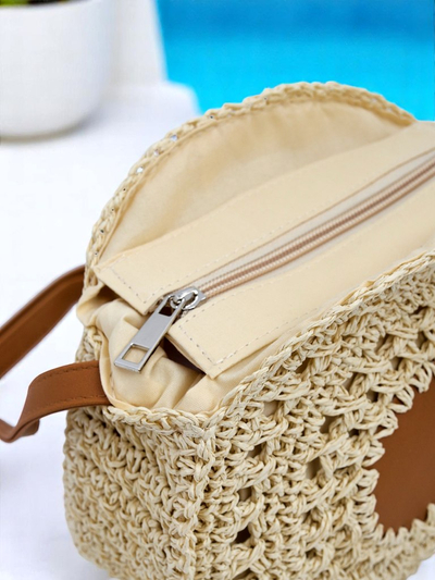 Royalfashion Small Straw Women's Handbag Solar Mini