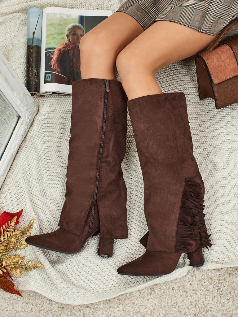 Women's Eco Suede Boots with Upper Rimolea