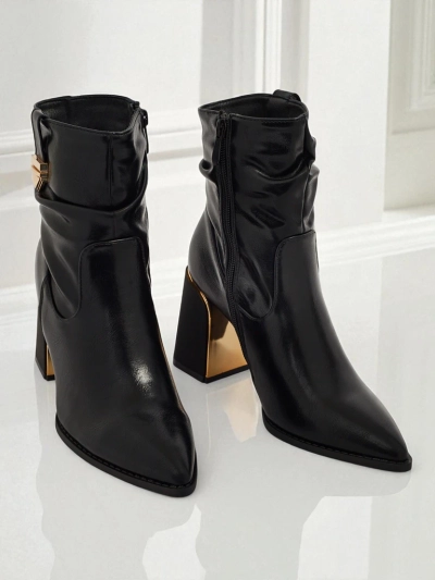 Women's Eco-Leather Heeled Ankle Boots AshenPurl