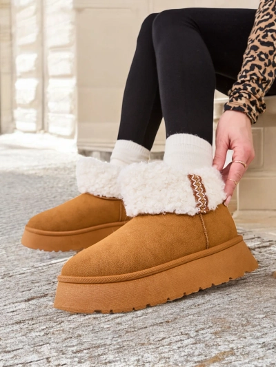 Royalfashion Women's snow boots with fur Rovvoy