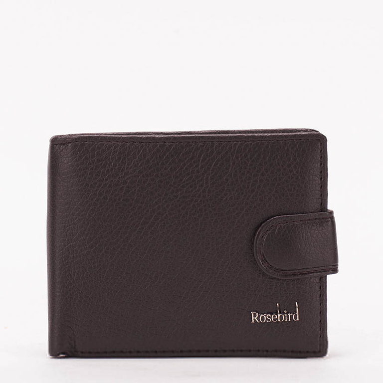 Dark brown small men's wallet - Accessories