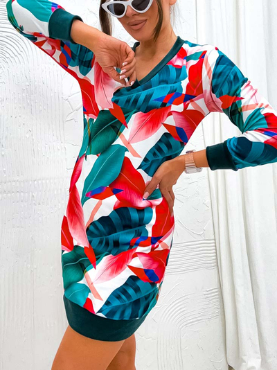 Royalfashion Women's mini dress with original pattern